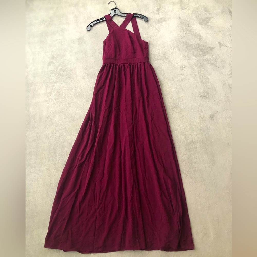 Burgundy Bridesmaid Dress